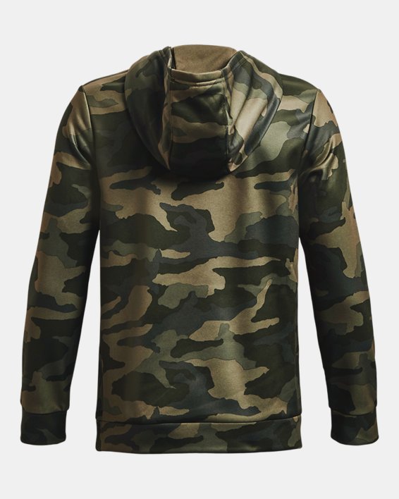 Boys' Armour Fleece® Printed Hoodie, Green, pdpMainDesktop image number 1